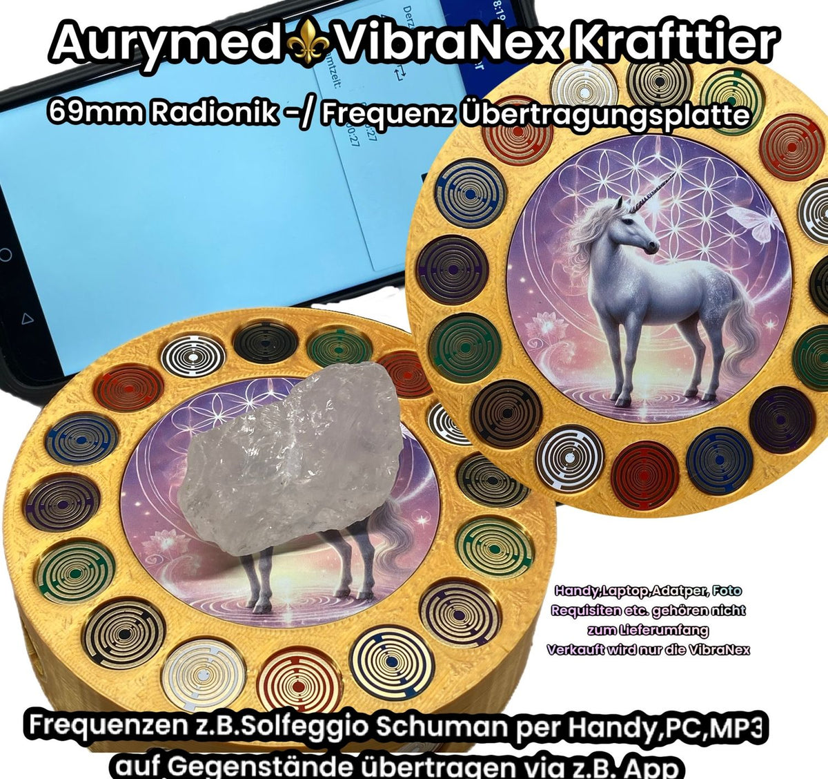 VibraNex Krafttier Einhorn – Farbe & Füllung wählbar – Produktansicht 1