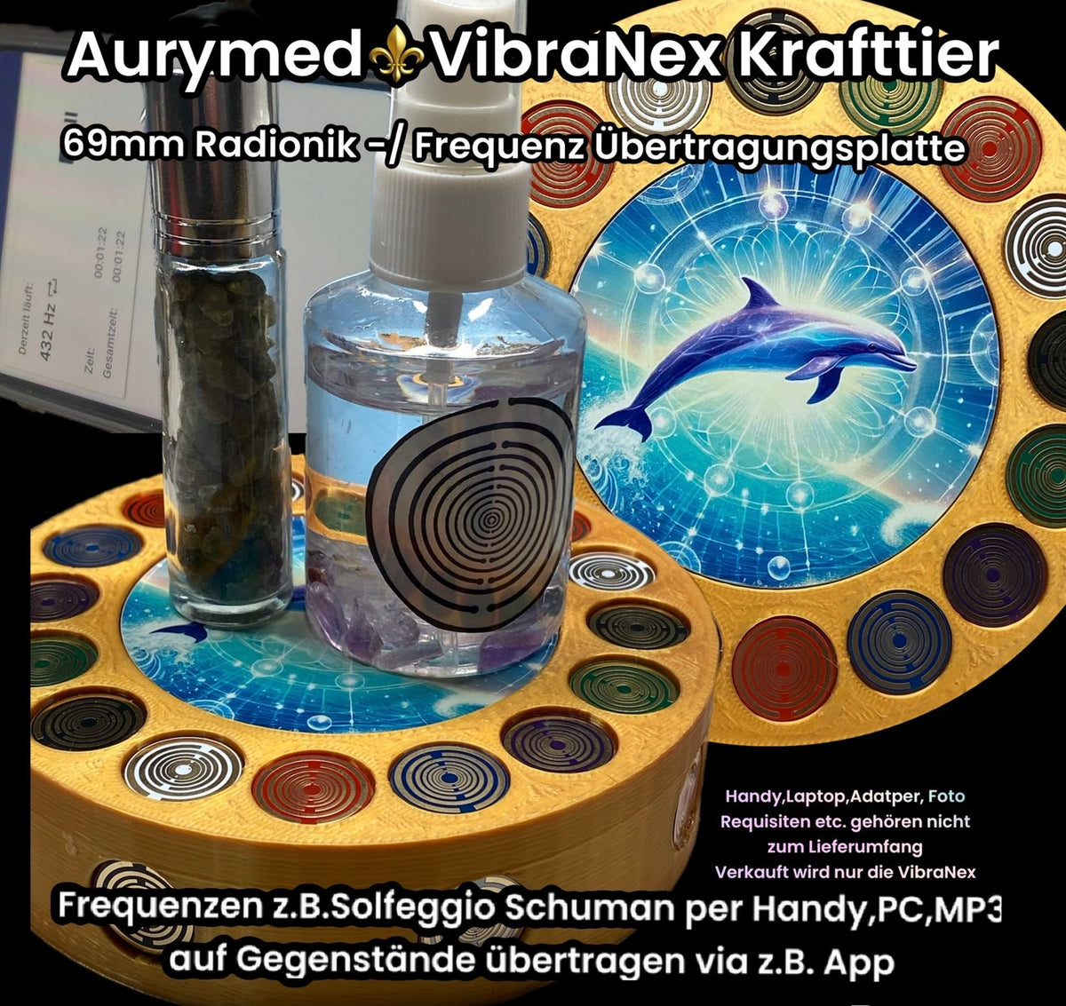 VibraNex Krafttier Delfin – Farbe & Füllung wählbar – Produktansicht 34