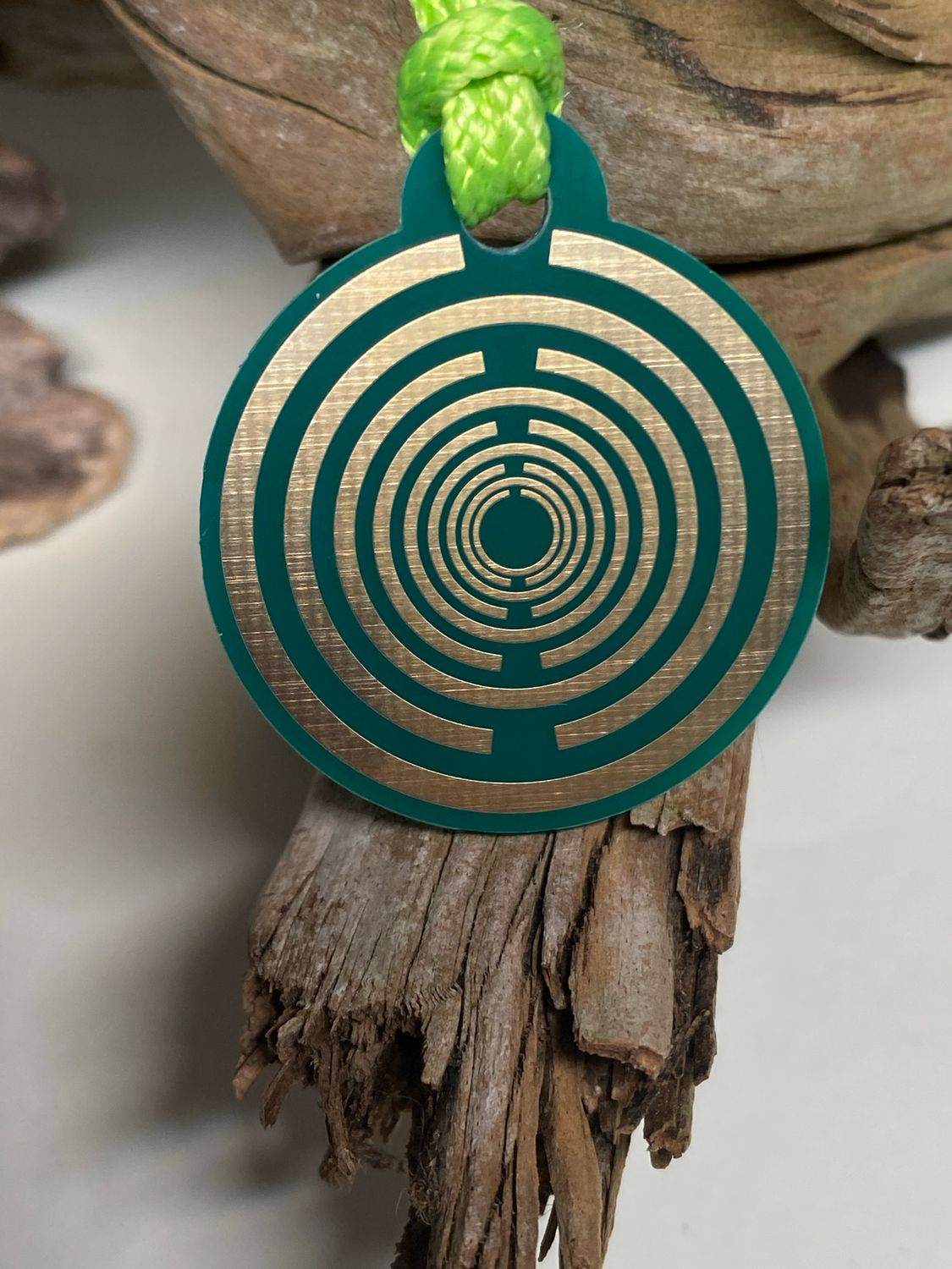 Anhänger Mini Serie rund – einseitig Lakhovsky MWOn Symbol Design – Produktansicht 1