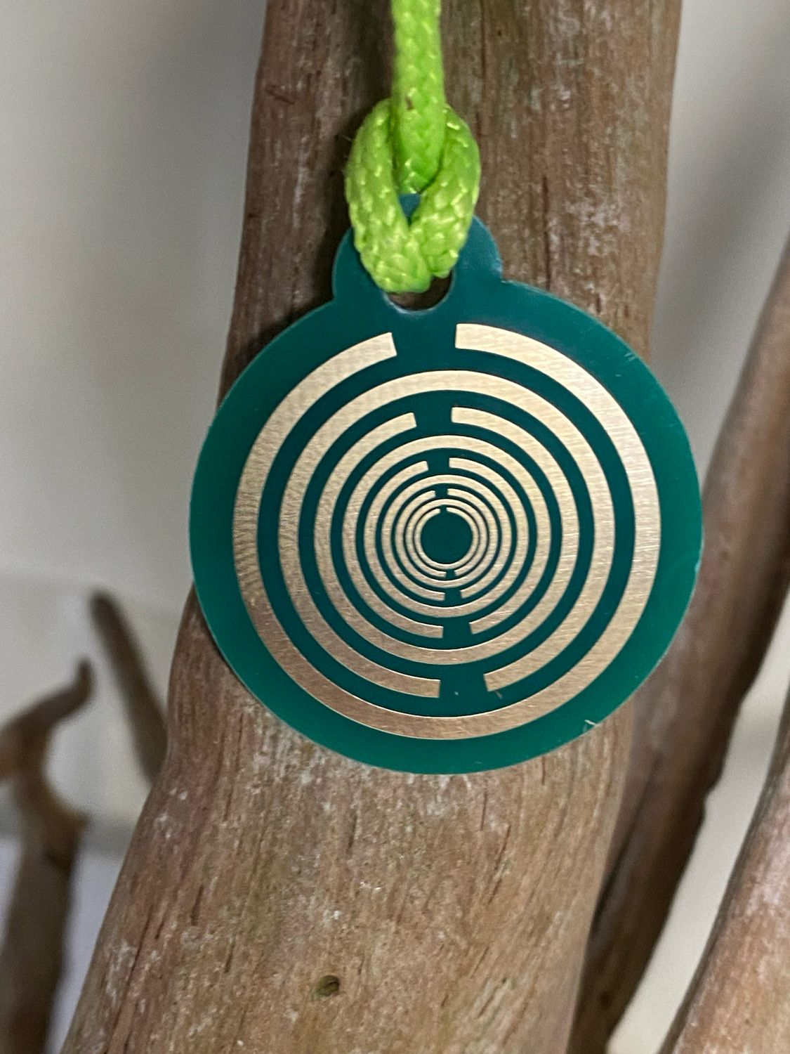 Anhänger Mini Serie rund – einseitig Lakhovsky MWOn Symbol Design – Produktansicht 1