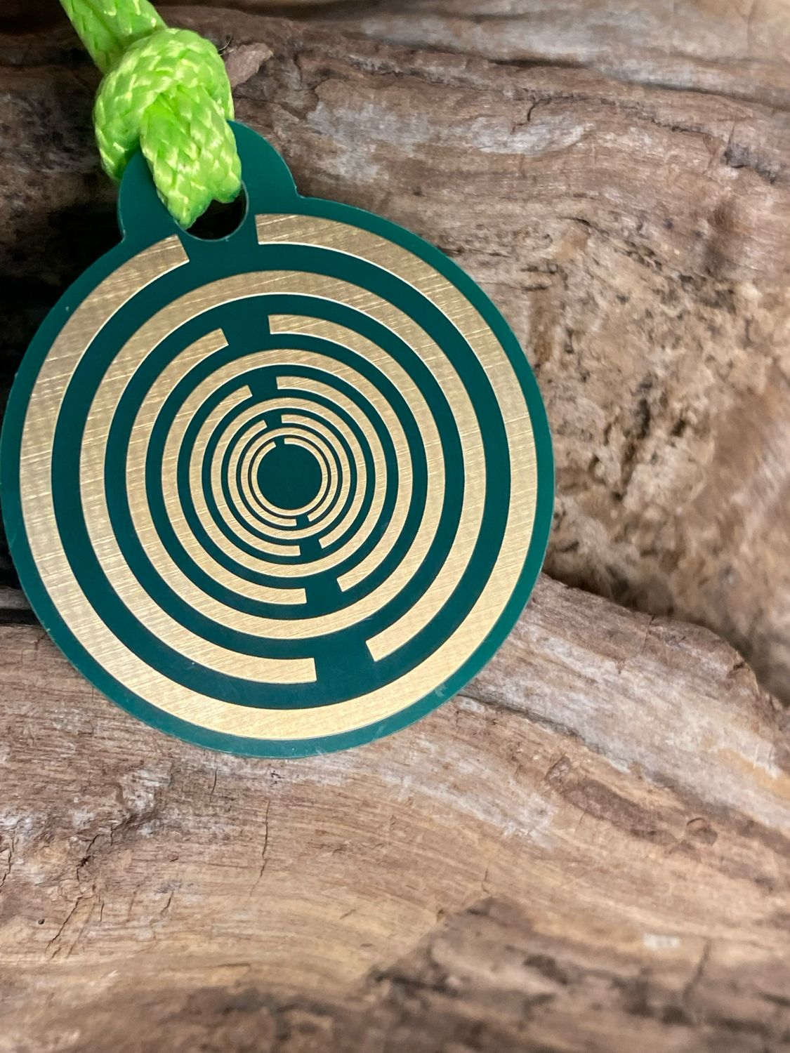 Anhänger Mini Serie rund – einseitig Lakhovsky MWOn Symbol Design – Produktansicht 1
