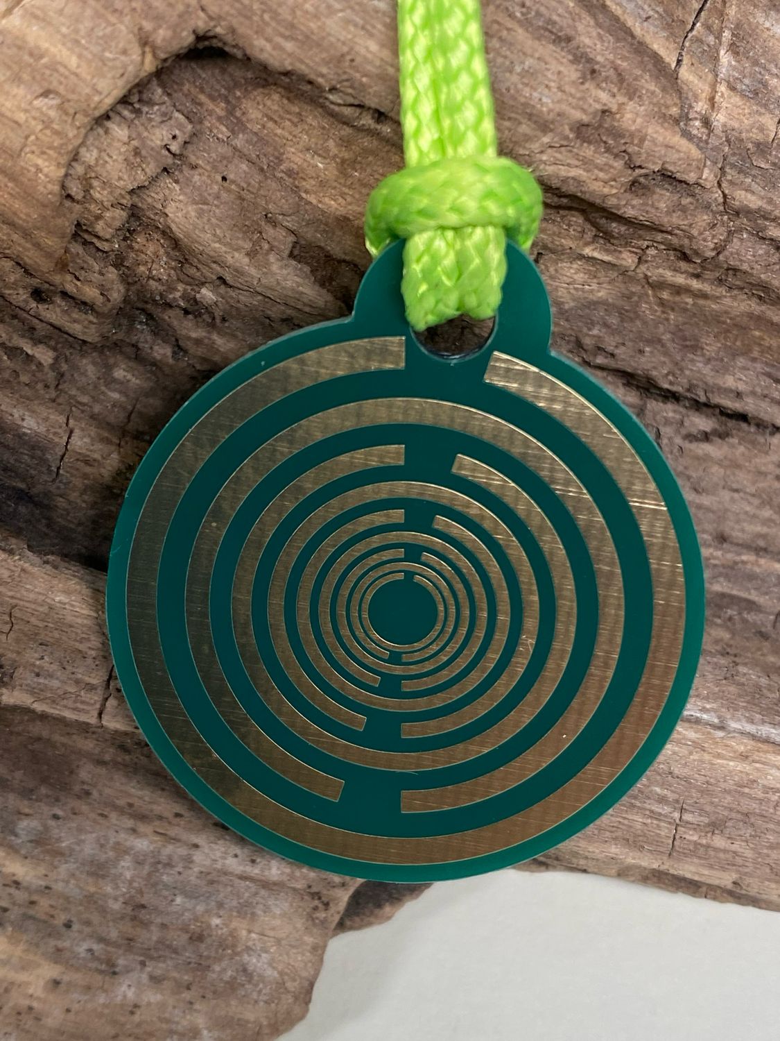 Anhänger Mini Serie rund – einseitig Lakhovsky MWOn Symbol Design – Produktansicht 1
