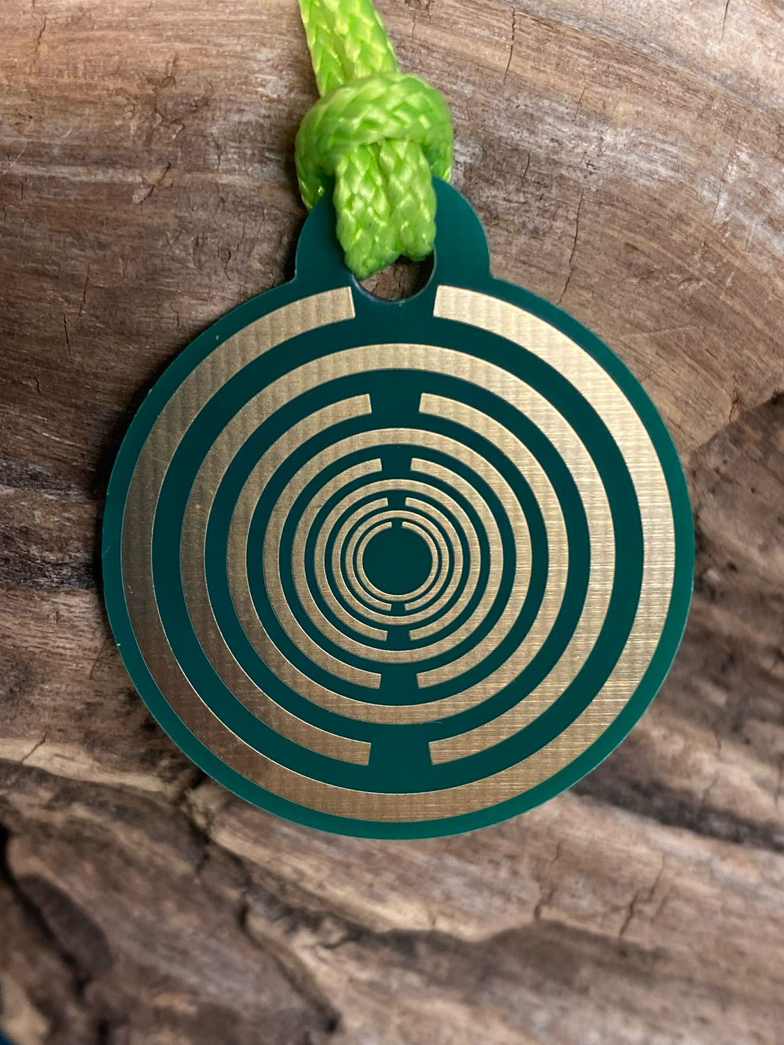 Anhänger Mini Serie rund – einseitig Lakhovsky MWOn Symbol Design – Produktansicht 1