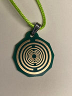 Anhänger Mini Serie eckig – Lakhovsky MWOn Symbol Design – Bifilar / Fermat – Produktansicht 1