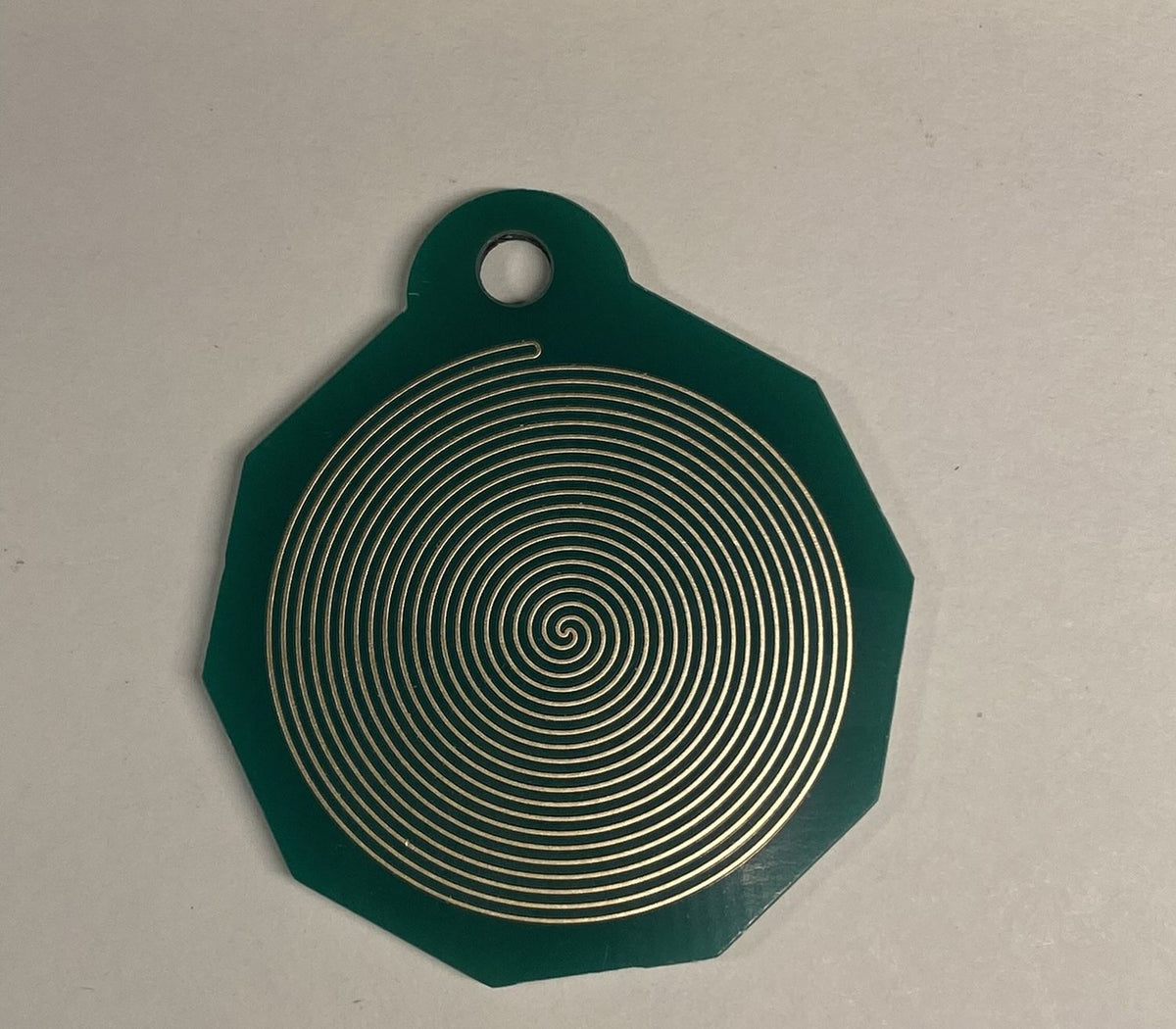Anhänger Mini Serie eckig – Lakhovsky MWOn Symbol Design – Bifilar / Fermat – Produktansicht 1