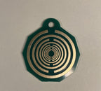 Anhänger Mini Serie eckig – Lakhovsky MWOn Symbol Design – Bifilar / Fermat – Produktansicht 1