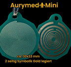 Anhänger Mini Serie eckig – Lakhovsky MWOn Symbol Design – Bifilar / Fermat – Produktansicht 1