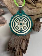 Anhänger Mini Serie eckig – Lakhovsky MWOn Symbol Design – Bifilar / Fermat – Produktansicht 1