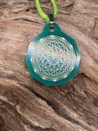 Anhänger Mini Serie eckig – Lakhovsky MWOn Symbol Design – Dodecagram (12 – er Stern) – Produktansicht 1