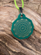Anhänger Mini Serie eckig – Lakhovsky MWOn Symbol Design – Dodecagram (12 – er Stern) – Produktansicht 1
