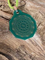Anhänger Mini Serie eckig – Lakhovsky MWOn Symbol Design – Dodecagram (12 – er Stern) – Produktansicht 1