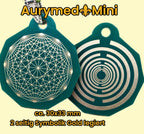 Anhänger Mini Serie eckig – Lakhovsky MWOn Symbol Design – Dodecagram (12 – er Stern) – Produktansicht 1