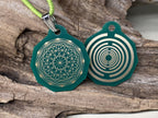 Anhänger Mini Serie eckig – Lakhovsky MWOn Symbol Design – Dodecagram (12 – er Stern) – Produktansicht 1
