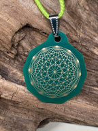 Anhänger Mini Serie eckig – Lakhovsky MWOn Symbol Design – Dodecagram (12 – er Stern) – Produktansicht 1