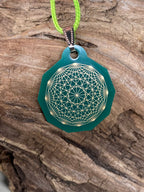 Anhänger Mini Serie eckig – Lakhovsky MWOn Symbol Design – Dodecagram (12 – er Stern) – Produktansicht 1