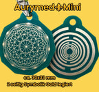 Anhänger Mini Serie eckig – Lakhovsky MWOn Symbol Design – Dodecagram (12 – er Stern) – Produktansicht 1