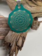 Anhänger Mini Serie eckig – Lakhovsky MWOn Symbol Design – Dodecagram (12 – er Stern) – Produktansicht 1
