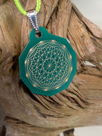 Anhänger Mini Serie eckig – Lakhovsky MWOn Symbol Design – Dodecagram (12 – er Stern) – Produktansicht 1