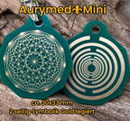 Anhänger Mini Serie eckig – Lakhovsky MWOn Symbol Design – Dodecagram (12 – er Stern) – Produktansicht 1