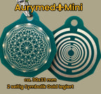 Anhänger Mini Serie eckig – Lakhovsky MWOn Symbol Design – Dodecagram (12 – er Stern) – Produktansicht 1