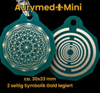 Anhänger Mini Serie eckig – Lakhovsky MWOn Symbol Design – Dodecagram (12 – er Stern) – Produktansicht 1