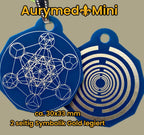 Anhänger Mini Serie eckig – Lakhovsky MWOn Symbol Design – Metatron – Produktansicht 1