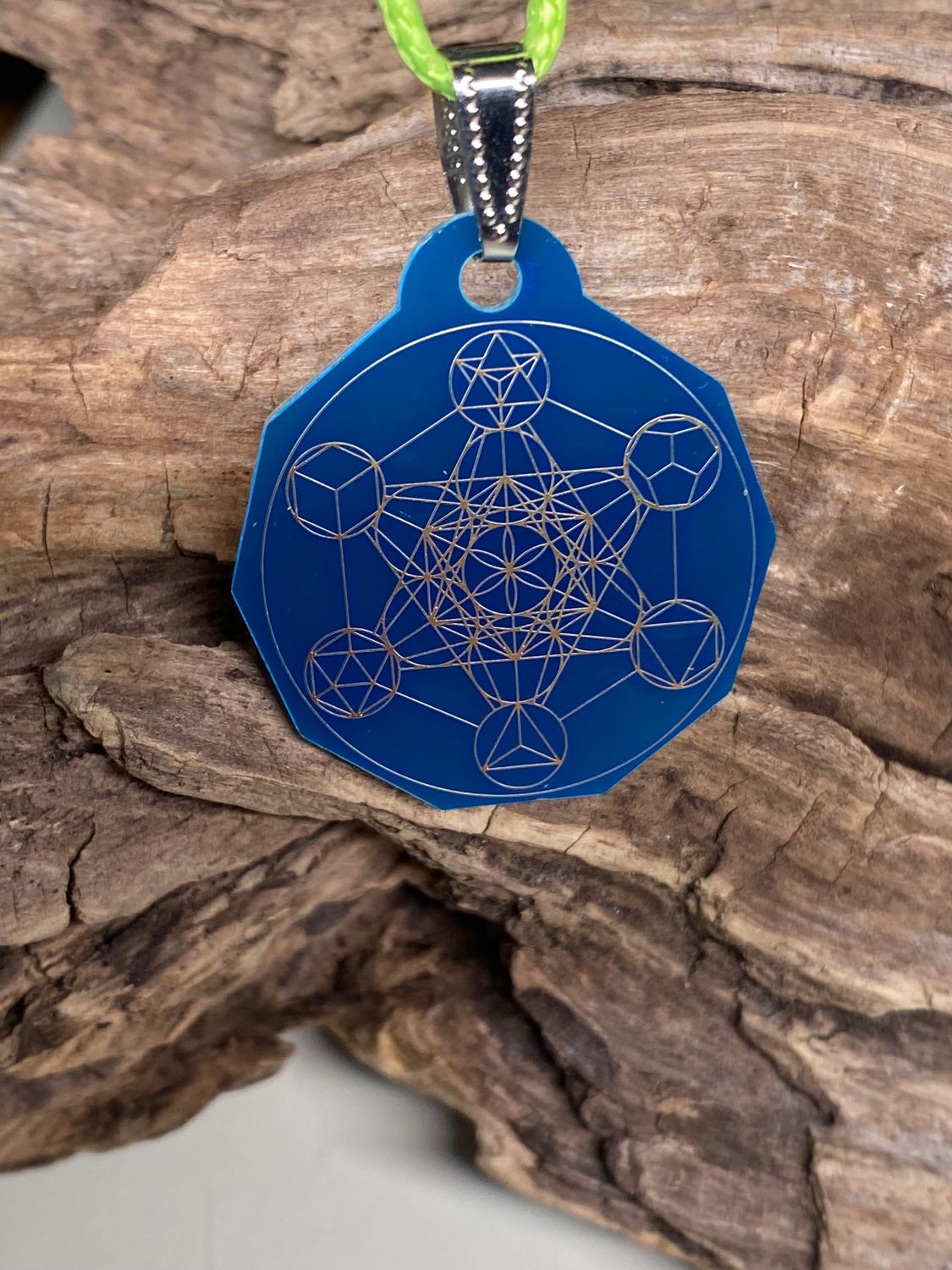 Anhänger Mini Serie eckig – Lakhovsky MWOn Symbol Design – Metatron – Produktansicht 1