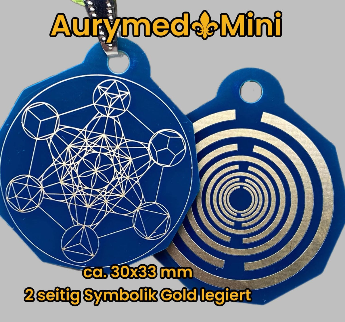 Anhänger Mini Serie eckig – Lakhovsky MWOn Symbol Design – Metatron – Produktansicht 1