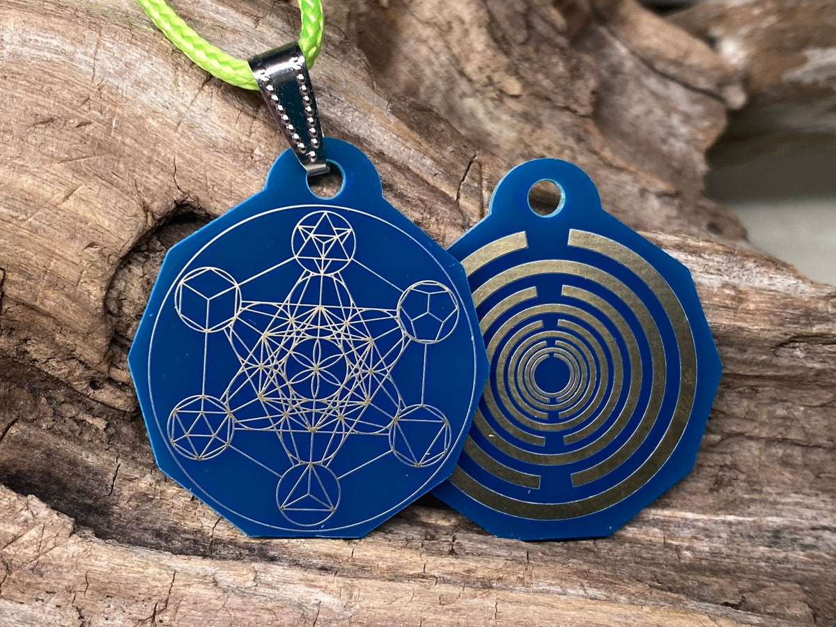 Anhänger Mini Serie eckig – Lakhovsky MWOn Symbol Design – Metatron – Produktansicht 1