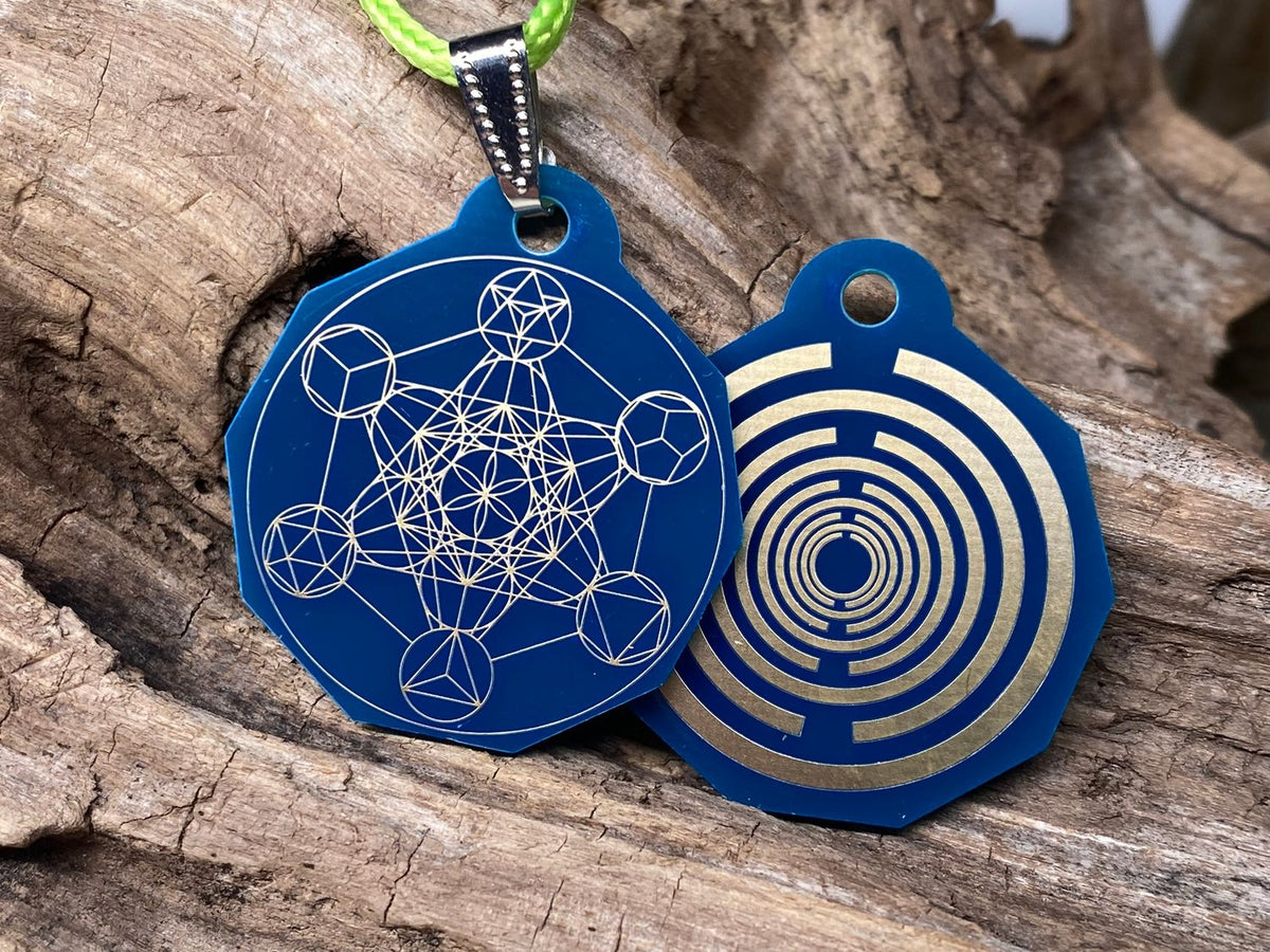 Anhänger Mini Serie eckig – Lakhovsky MWOn Symbol Design – Metatron – Produktansicht 1