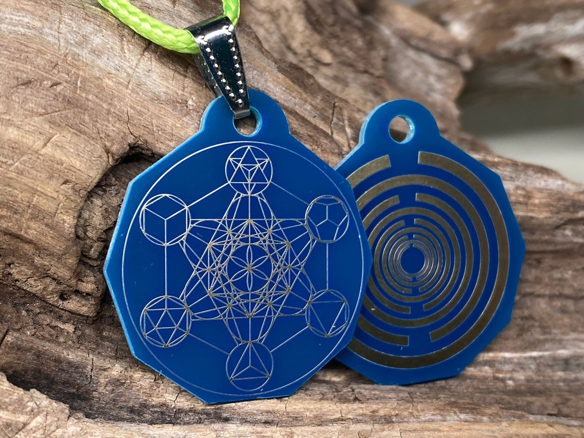 Anhänger Mini Serie eckig – Lakhovsky MWOn Symbol Design – Metatron – Produktansicht 1