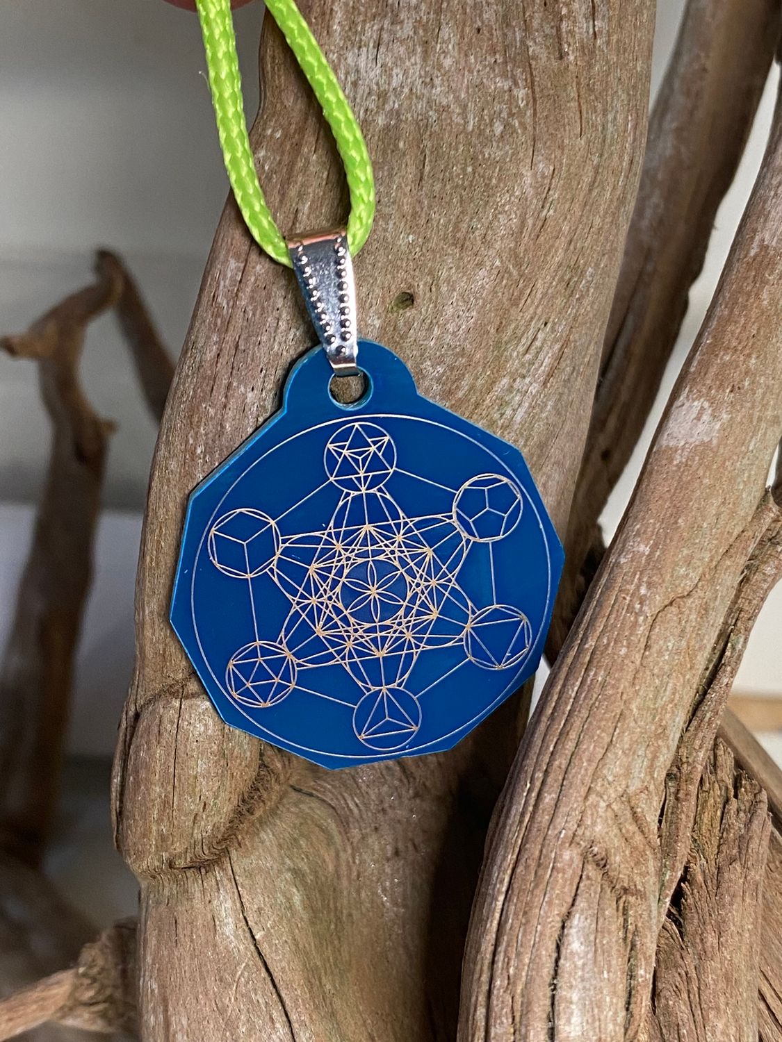 Anhänger Mini Serie eckig – Lakhovsky MWOn Symbol Design – Metatron – Produktansicht 1