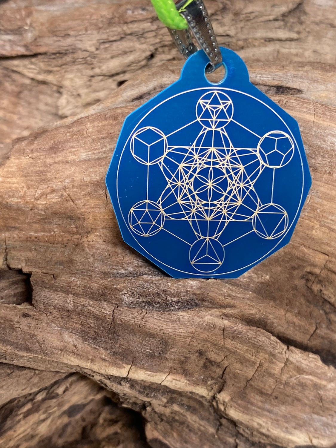 Anhänger Mini Serie eckig – Lakhovsky MWOn Symbol Design – Metatron – Produktansicht 1