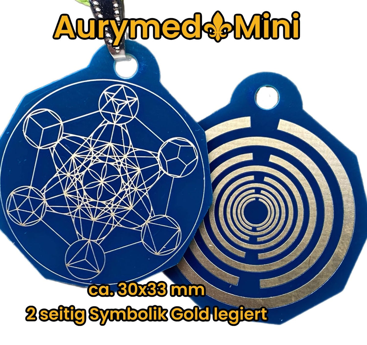 Anhänger Mini Serie eckig – Lakhovsky MWOn Symbol Design – Metatron – Produktansicht 1