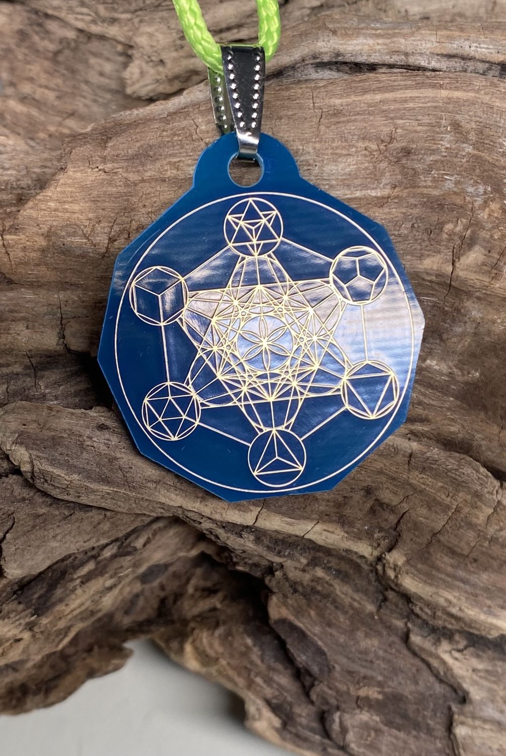 Anhänger Mini Serie eckig – Lakhovsky MWOn Symbol Design – Metatron – Produktansicht 1