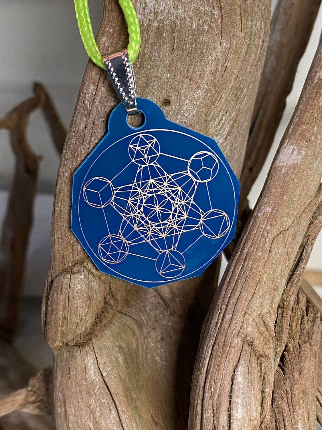 Anhänger Mini Serie eckig – Lakhovsky MWOn Symbol Design – Metatron – Produktansicht 1