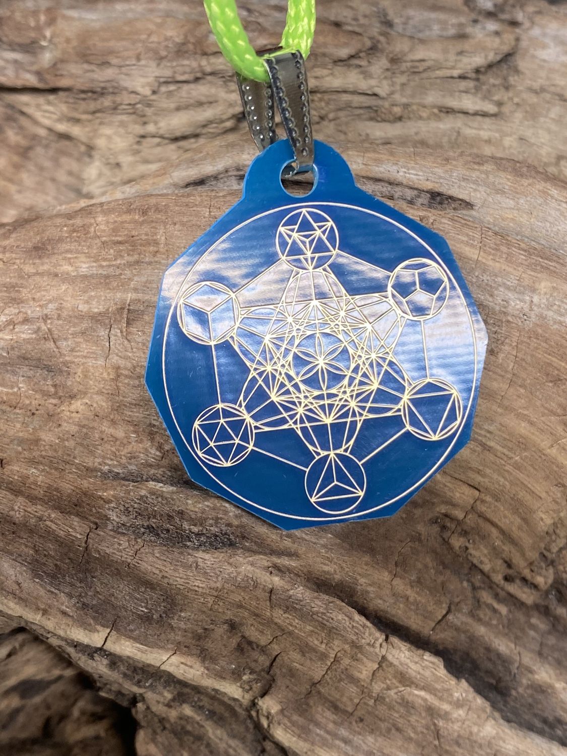 Anhänger Mini Serie eckig – Lakhovsky MWOn Symbol Design – Metatron – Produktansicht 1