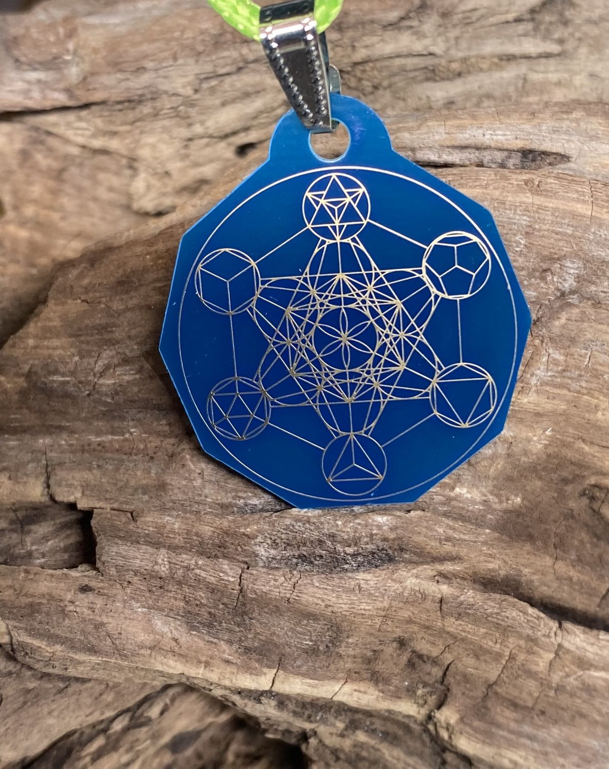 Anhänger Mini Serie eckig – Lakhovsky MWOn Symbol Design – Metatron – Produktansicht 1