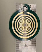 Anhänger Mini Serie rund – Lakhovsky MWOn Symbol Design – Fermat (Bifilar Spule) – Produktansicht 1