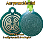Anhänger Mini Serie rund – Lakhovsky MWOn Symbol Design – Fermat (Bifilar Spule) – Produktansicht 1