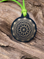 Anhänger Mini Serie rund – Lakhovsky MWOn Symbol Design – Dodecagram – Produktansicht 1