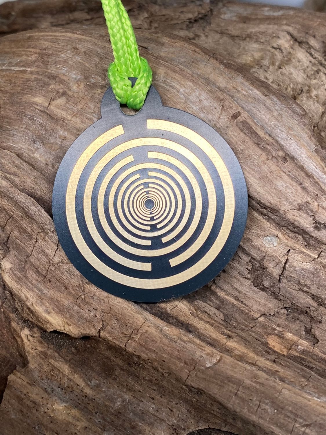 Anhänger Mini Serie rund – Lakhovsky MWOn Symbol Design – Dodecagram – Produktansicht 1