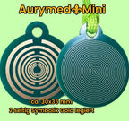Anhänger Mini Serie rund – Lakhovsky MWOn Symbol Design – Fermat (Bifilar Spule) – Produktansicht 1