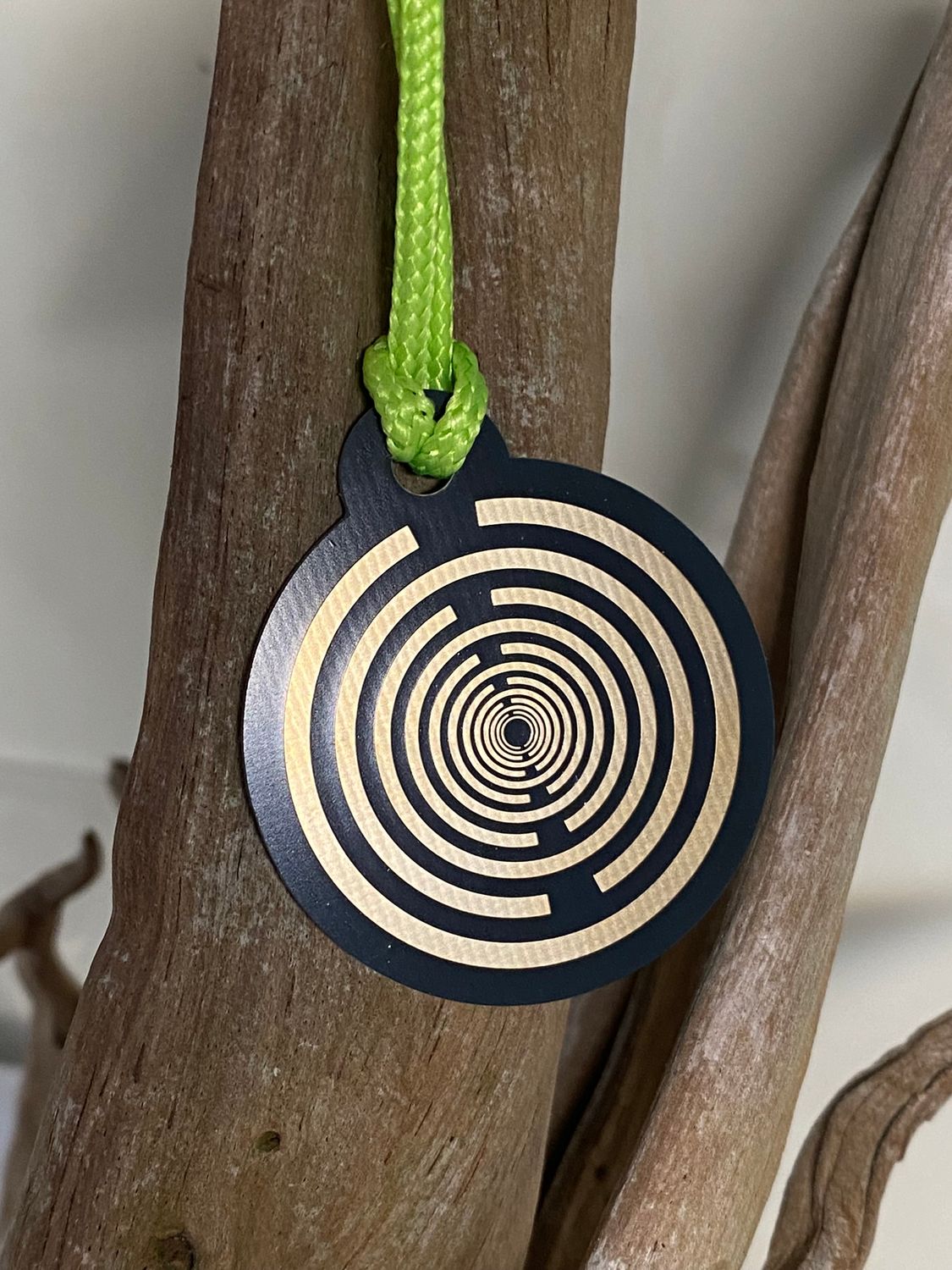 Anhänger Mini Serie rund – Lakhovsky MWOn Symbol Design – Dodecagram – Produktansicht 1
