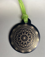 Anhänger Mini Serie rund – Lakhovsky MWOn Symbol Design – Dodecagram – Produktansicht 1