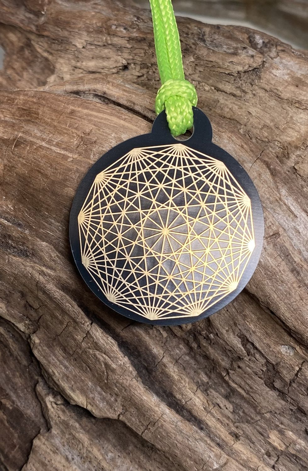 Anhänger Mini Serie rund – Lakhovsky MWOn Symbol Design – Dodecagram – Produktansicht 1