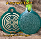 Anhänger Mini Serie rund – Lakhovsky MWOn Symbol Design – Fermat (Bifilar Spule) – Produktansicht 1