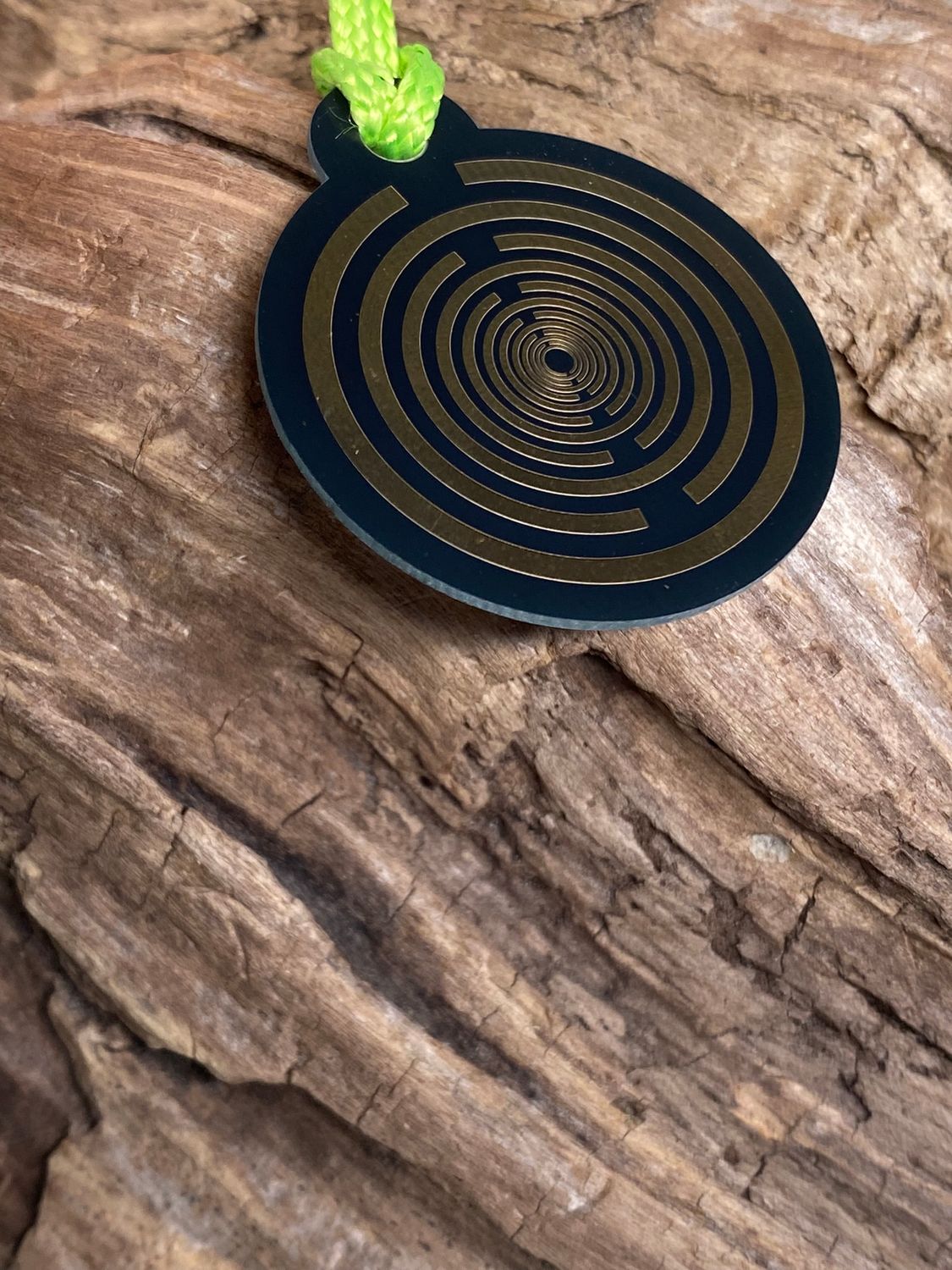 Anhänger Mini Serie rund – Lakhovsky MWOn Symbol Design – Dodecagram – Produktansicht 1