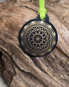 Anhänger Mini Serie rund – Lakhovsky MWOn Symbol Design – Dodecagram, hauchdünn – Produktansicht 1