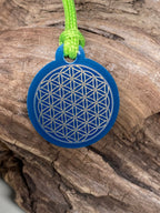 Anhänger Mini Serie rund – Lakhovsky MWOn Symbol Design – Blume des Lebens – Produktansicht 1